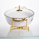 Мармитница фарфоровая для вторых блюд Margaret 1,5 л Yiwu YYSH1215 - изображение 4