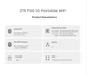 5G модем ZTE F50, WIFI-роутер 2.4/5 ГГц, підтримка 5G/4G+/4G LTE/3G всіх операторів, агрегація частот, читання SMS - зображення 3