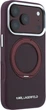 Чохол для смартфона Apple iPhone 18 Pro Max/17 Pro Max Karl Lagerfeld Ring Stand 360 Saffiano Classic Logo MagSafe Burgundy (KLHMP18X6PSARSKMR) - зображення 3