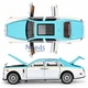 Машинка Rolls Royce Phantom игрушка моделька металлическая коллекционная 20 см Бело-бирюзовый (3122746) - изображение 4