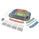 3D пазл-конструктор объёмный картонный san siro стадион милана и интера 34х26х10 см 193 деталей от 3 лет TAV-6766018 - изображение 3