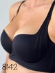 Бюстгальтер push-up без каркасов 8142 Lora Iris черный XL - изображение 1