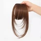 Накладная челка HairEtension, коричневая - изображение 2