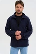 Кофта флісова чоловіча Norwin Tech Fleece синя, базова, тепла, з високим коміром L - зображення 4
