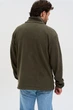 Кофта флісова чоловіча Norwin Tech Fleece оливкова, базова, тепла, з високим коміром L - зображення 2