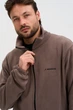 Кофта флісова чоловіча Norwin Tech Fleece коричнева, базова, тепла, з високим коміром - зображення 6