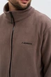 Кофта флісова чоловіча Norwin Tech Fleece коричнева, базова, тепла, з високим коміром - зображення 7