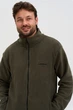 Кофта флісова чоловіча Norwin Tech Fleece оливковий, базова, тепла, з високим коміром - зображення 4