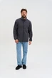 Кофта флисовая мужская Norwin Tech Fleece графит, базовая, теплая, с высоким воротником - изображение 6