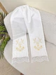 Набор аксессуаров Family Tradition сатин с вышивкой и кружевом белый Таинство Венчания - изображение 3
