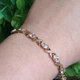 Браслет Xuping Jewelry 6мм длина 17-19см медицинское золото позолота 18К 2423 - изображение 2