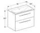 Тумба с раковиной 80 см GEBERIT SELNOVA SQUARE 501.240.00.1 - изображение 2