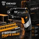 Аккумуляторная отвертка DEKO DKCS36O1-S2 с набором бит - изображение 4