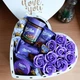 Подарунковий бокс у формі серця з солодощами Milka та трояндами для дівчини на день народження новий рік свято (ar407) - зображення 2