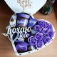 Подарунковий бокс у формі серця з солодощами Milka та трояндами для дівчини на день народження новий рік свято (ar407-1) - зображення 2