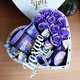 Подарунковий бокс у формі серця з солодощами Milka та трояндами для дівчини на день народження новий рік свято (ar407-1) - зображення 3