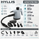 Пароочисник HYLLIS для прибирання 3 бар парогенератор ручний 1000 Вт відпарювач 350 мл дротовий подача пари 30 г хв очищувач з насадками для дому кухні ванної вікон скла текстилю - зображення 3
