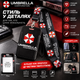 Бейдж с ремешком Umbrella Corporation Resident Evil — вертикальный картхолдер, держатель для карт и пропусков, черный - изображение 1