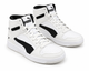 Кросівки чоловічі високі Rebound High Top білі з чорним 44.5 (4065449384704) (29 см) - зображення 1