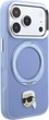 Etui na smartfon Apple iPhone 18 Pro/17 Pro Karl Lagerfeld Ring Stand 360 Karl Head Pin MagSafe Light Blue (KLHMP18LPSRSKLHB) - obraz 3