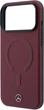 Etui na smartfon Apple iPhone 18 Pro Max/17 Pro Max Mercedes-Benz Leather 3D MagSafe Burgundy (MEHMP18X25PEMMOR) - obraz 6