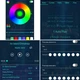 Настенные модульные Smart LED панели DIY-P24 RGBIC длиной 24 см с Bluetooth, пультом, USB (набор из 6 шт.) Белый - изображение 3