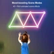 Настенные модульные Smart LED панели DIY-P24 RGBIC длиной 24 см с Bluetooth, пультом, USB (набор из 6 шт.) Белый - изображение 4