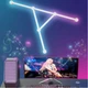 Настенные модульные Smart LED панели DIY-P24 RGBIC длиной 24 см с Bluetooth, пультом, USB (набор из 6 шт.) Белый - изображение 7