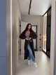 Кардиган AO865 Шоколад Oversize S-L - зображення 3