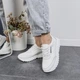 Женские кроссовки ITstyle кожаные Белые 41 (506455) - изображение 9
