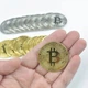Сувенирная монета Биткоин BTC металлическая золотистая в защитном футляре 4 см - изображение 5