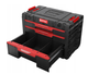 Ящик для зберігання інструментів 542х335х369 мм Qbrick PRIME Drawer 3 Toolbox модульний, пластиковий, чорний з червоним - зображення 5