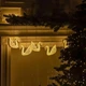 Гірлянда-штора Сваровські 3 м з 6 об’ємними LED лебедями IP44, Світлодіодна новорічна гірлянда з акриловими фігурами під кришталь на прозорому проводі від мережі 220 В для вікон, фотозон та святкового декору, Теплий білий - изображение 6