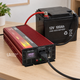 Перетворювач напруги інвертор 12В–220В UKC 5000W з дисплеєм, двома вентиляторами і USB, для резервного живлення дому й техніки від АКБ 12В, реальна номінальна потужність 3000Вт, пікова 6000Вт, AR-5000M - зображення 6