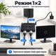 DP разветвитель свитч 2-направленный Schöff 1x2 4K сплиттер (ST-DP02) - изображение 5