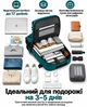 Рюкзак городской туристический для учебы работы тренировок университета города путешествий школьный с USB-выходом мужской женский спортивный дорожный водонепроницаемый универсальный портфель в школу BPS-2606251 Бирюзовый - изображение 9