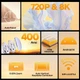 Проектор Magcubic HY300MAX автофокус, Android 14, 4K, Wi-Fi, Bluetooth, пульт Д/У, для дому та офісу, IPTV, фільмів, Megogo, SweetTV, YouTV + промокоди на ТБ (Magcubic HY 300 Max 400 ANSI Aliwinner H726) - зображення 2