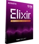 Струни для акустичної гітари Elixir 16102 Nanoweb Phosphor Bronze Medium 13/56 - зображення 2