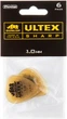 Медіатори Dunlop 433P1.0 Ultex Sharp Player's Pack 1.0 mm (6 шт.) - зображення 1