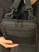 Мужская сумка барсетка мессенджер (планшетка) Slim Patch Black, черная через плечо кондура 1000D для патчей - изображение 6
