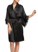 Шовковий халат Sainted Sisters L/XL Чорний (L68002-black) - зображення 3