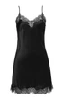 Шовкова нічна сорочка Sainted Sisters S Чорний (L32002P-black) - изображение 1