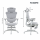 Кресло офисное OfficePro Jade OC970G Fabric эргономичное Gray - изображение 18