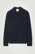 Джемпер чоловічий COS pure cashmere polo shirt 1181316004 M Синій - зображення 7
