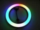 Лампа кольцевая RGB LED для фото видеосъемки макияжа и стримов диаметром 33 см с регулировкой яркости 10 уровней теплым холодным и естественным светом 168 светодиодами держателем для смартфона USB-питанием MJ33 черная для создания контента - изображение 9