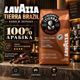 Кава зернова Lavazza Tierra Brazil 1015 г 100% добірна арабіка темного обсмажування насичена з кофеїном шоколадним смаком легкою кислинкою тривалим післясмаком для кавомашин ріжкових гейзерних кавоварок турки френч преса - зображення 1