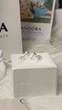 Серебряные серьги Pandora "Сердце" + подарочная упаковка - изображение 7