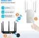 Підсилювач WiFi 2 порти LAN, 4 антени Generic ZJ02 білий (my-15258) - изображение 4