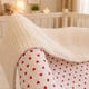 Плед детский MirSon №047 Poplin Waffle 01 Little hearts 60х80 см (2200013893554) - изображение 4
