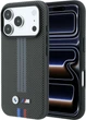 Etui na smartfon BMW M Quadrille Kevlar Tricolor Print Lines MagSafe do Apple iPhone 18 Pro Max / Apple iPhone 17 Pro Max Anthracite (3666339669799) - obraz 1